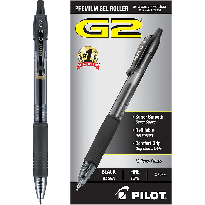 Pilot G2 Retractable Gel Pens